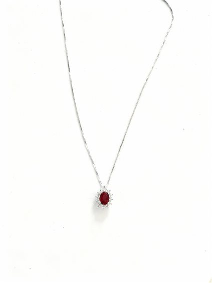 Collana Salvatore Arzani Donna in Oro bianco Rubino 0.85 Ct 321-COE7X5GIRR 1DFA5 - 321-COE7X5GIRR 1DFA5